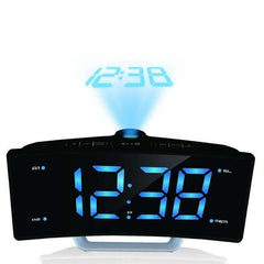 Curved Screen Projection Alarm Clock